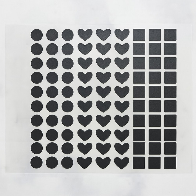 모벨릭 실리콘 스티커 논슬립 미끄럼방지 패드, 블랙, 1개