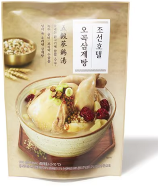 조선호텔 오곡 삼계탕 냉장 식품, 900g, 5개