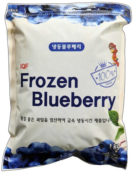 지안 냉동 블루베리 1kg 미국산 세척된 과일, 1개