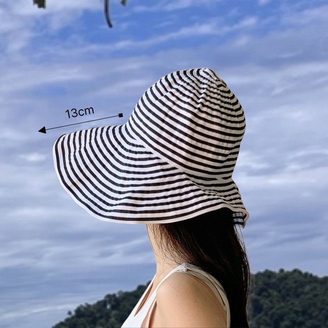 리듬 여성 챙넓은모자 여름 햇빛가리개 비치