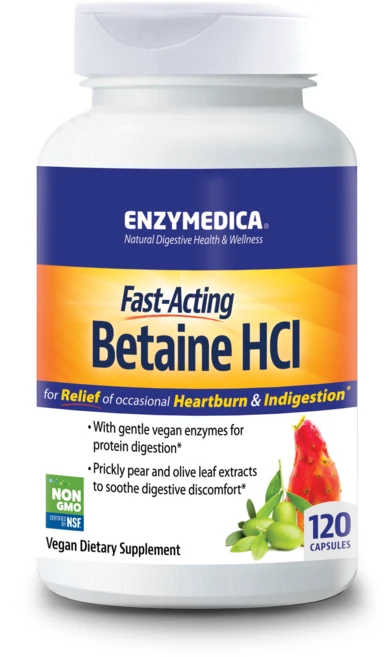 엔자이메디카 베타인 HCL 캡슐, 120정, 1개 - 쿠팡