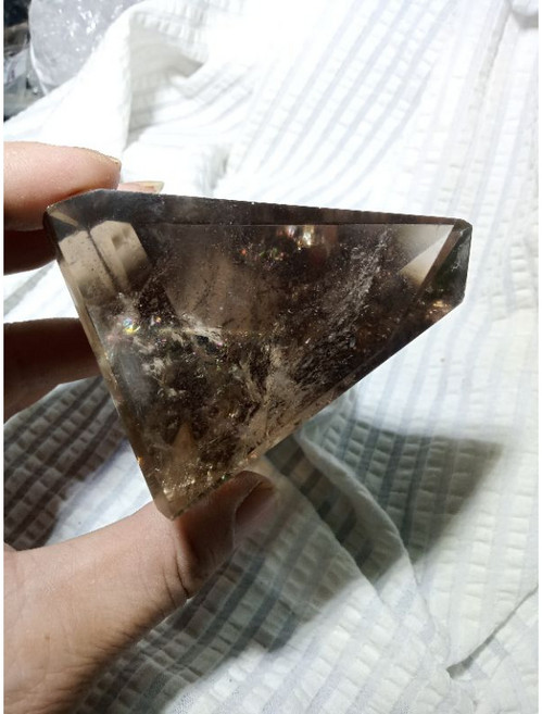《晶棋》彩虹茶水晶隨型擺件 0805-C