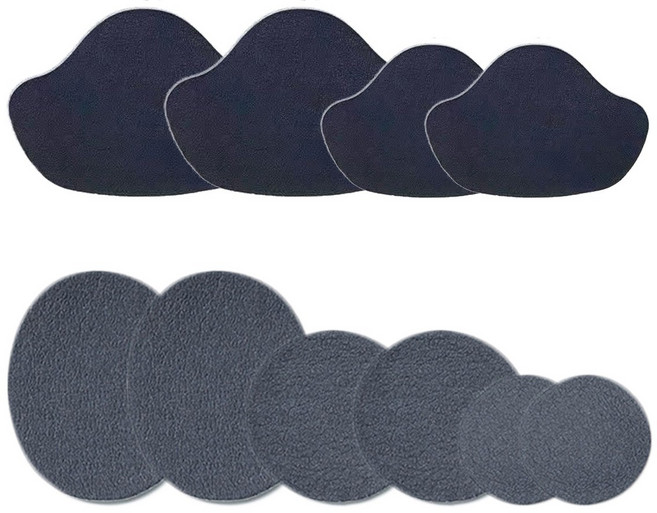 신발 메쉬 수선 6P + 뒤꿈치 패드 4P(총10P), 1개, 네이비