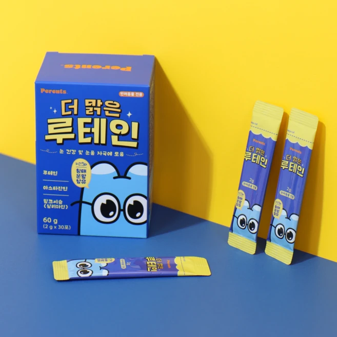 페런츠 황테인 강아지 눈 영양제 백내장영양제 루테인 눈물자국 눈건강, 1개, 눈물개선/눈건강, 60g - 쿠팡
