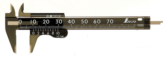 신와 미니 노기스 버니어캘리퍼스 플라스틱 S-19514, 1개