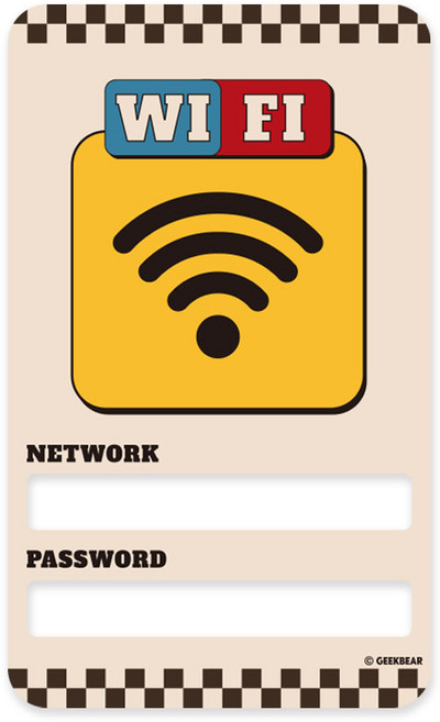 긱베어 국가별 테마 영업용 팻말 - 일본 미국 중국 한국 컨셉 인테리어 소품 - 이자카야 빈티지 레트로 한옥 스타일 오픈 클로즈 영업중 브레이크타임 미세요 당기세요 화장실 표지판, 미국15_WIFI