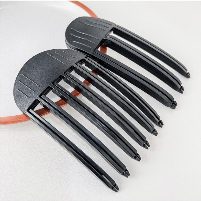 moyamoi 앞머리 정수리 볼륨 집게핀 3날+6날, 1개, 블랙6날+3날