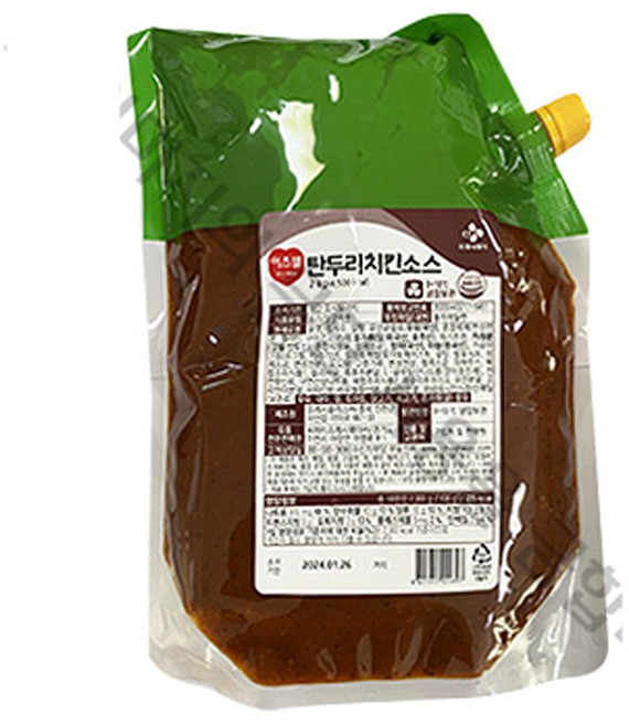 CJ 이츠웰 탄두리치킨소스 2Kg, 1개