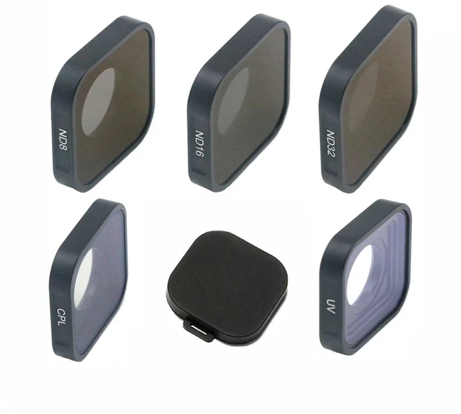 CPL UV ND8 필터 키트 GoPro Hero 12 9 렌즈 액세서리 용 검정색, 06 Kit H, 01 범용, 01 빠른