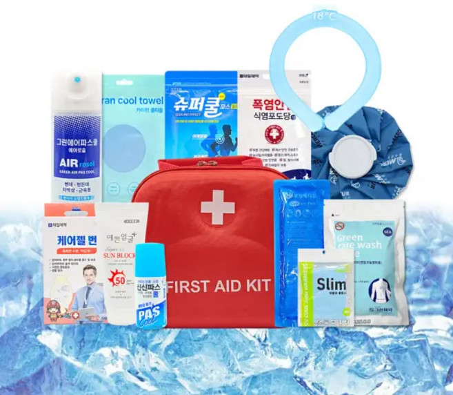 폭염 예방 응급키트 12종 구성 여름 무더위 대비 키트