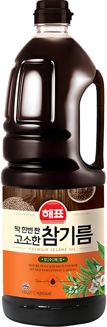 해표 고소한 참기름, 1.8L, 1개