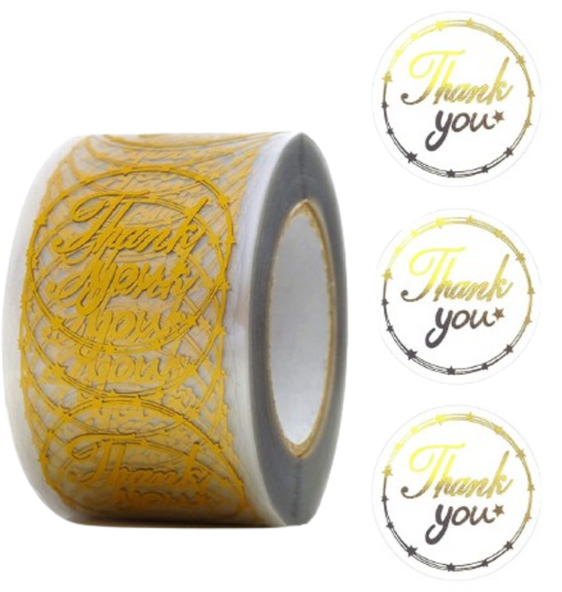 재물운 스티커 500매, 1개, 투명땡큐