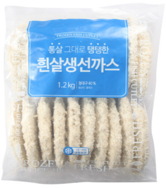 비비수산 한성 흰살생선까스H, 1개, 1.2kg