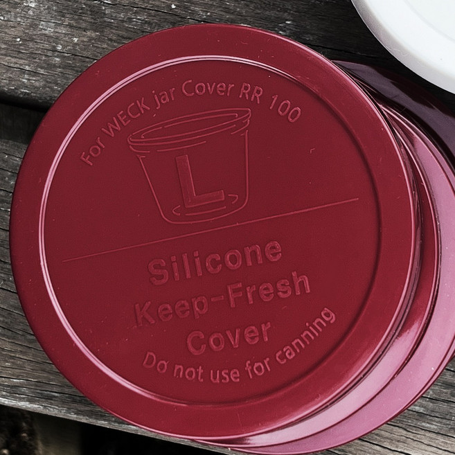 [Weck jar compatible] 실리콘 뚜껑 L (10cm), 레드딥, 1개