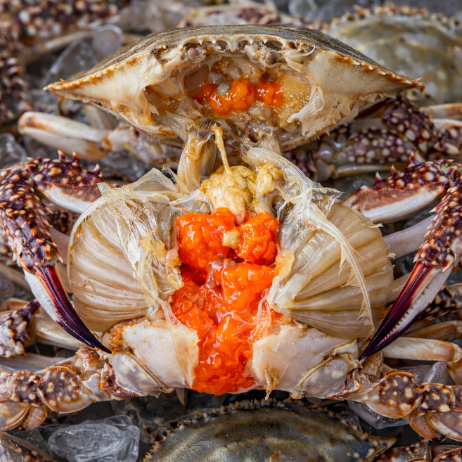 [특가할인] 서해안직송 당일조업 생물알배기 암꽃게, 1개, 1kg