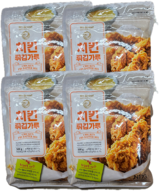 노브랜드 치킨 튀김 가루 500g, 4개