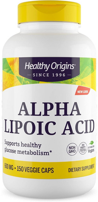 Healthy Origins 硫辛酸600mg膠囊, 1罐, 150顆