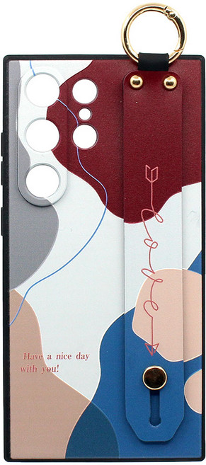 신서엔코 갤럭시 케이스 파스텔 핸드 스트랩 핸드폰케이스