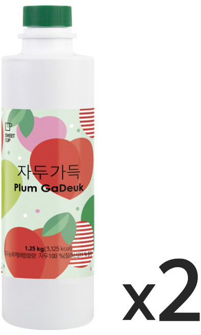 스위트컵 자두가득 농축액, 2개, 1.25kg