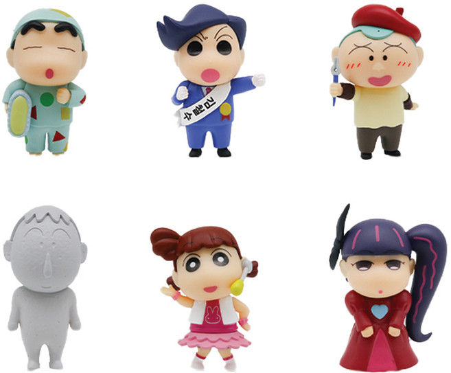 짱구 폭풍수면 피규어 굿즈 정식판매 6종 확정 풀세트(히든 포함), 1개