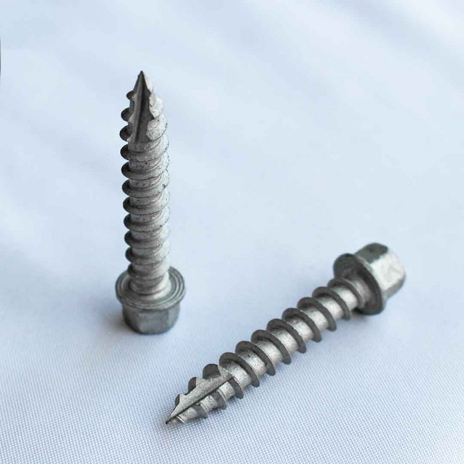 목재용 육각스크류 육각머리 데크 외날피스 델타도금 38-80mm, 1개