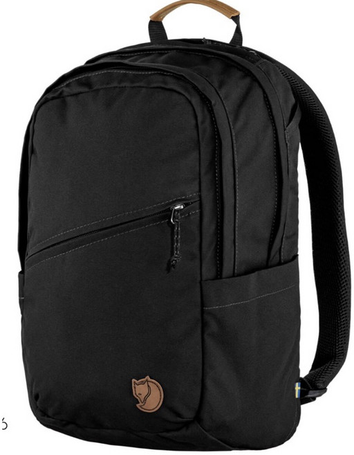 Fjallraven 北極狐 Raven 20公升 15吋筆電包 後背包 通勤包 全新正品, 黑色, 1個
