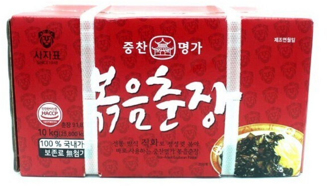 중찬명가 사자표 볶음춘장, 1개, 10kg