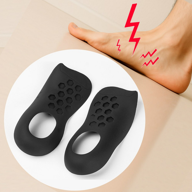 럭키페니 아치깔창, 블랙, 1set