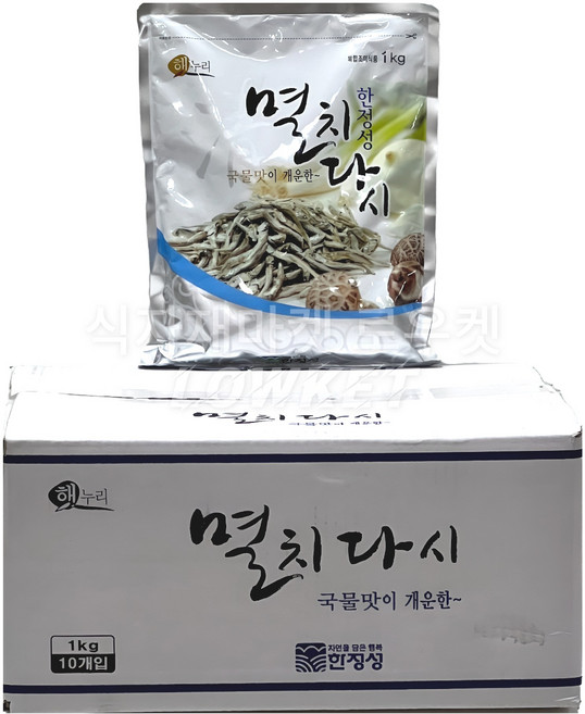 국물 맛이 개운한 한정성 멸치다시 멸치 맛 맛뜰다시 육수 국물 업소용 대용량 10kg, 1박스
