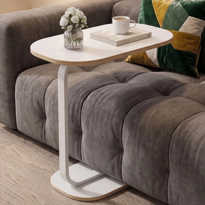 라온프리 쇼파 옆 거실 사이드테이블, 화이트