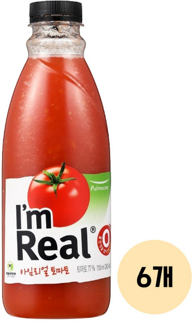 풀무원 아임리얼 토마토700ml 6개, 700ml
