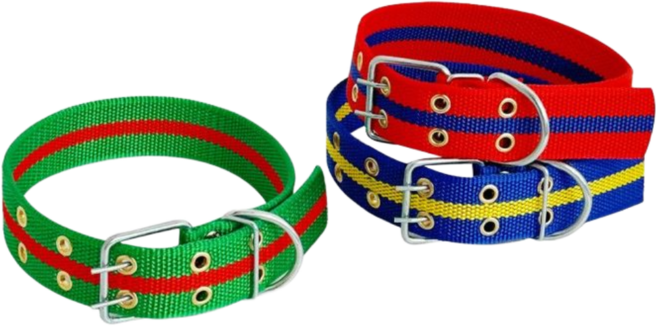 컨츄리댕댕 중대형견 목줄 개목걸이(왕대/폭 4cm) 2개, 색상랜덤