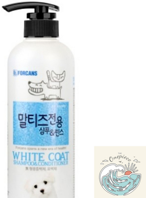밀짚모자 상단 포비스 말티즈 전용 샴푸 린스 550ml 강아지전용 애완견샴푸 개샴푸