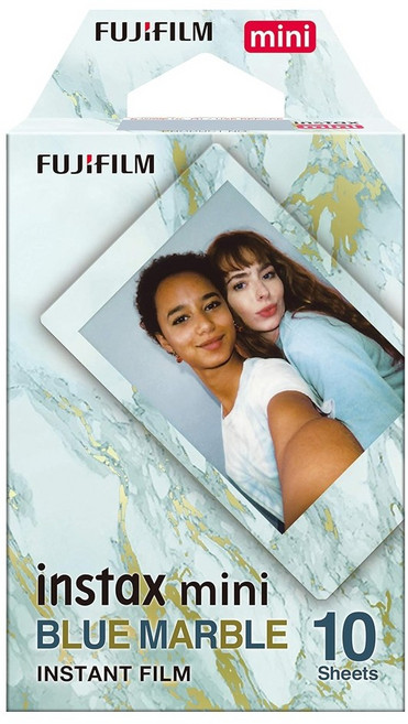 FUJIFILM 富士 instax mini 拍立得底片 (10張入), 1個, 藍石紋風格底片
