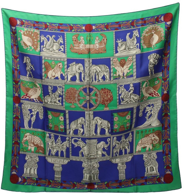 에르메스 중고 2000 토라나 실크 스카프