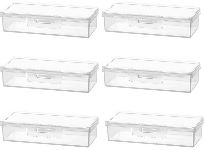 비브랜드 휴대용 다용도 면봉 치실 밴드 미니 수납 케이스, 6개