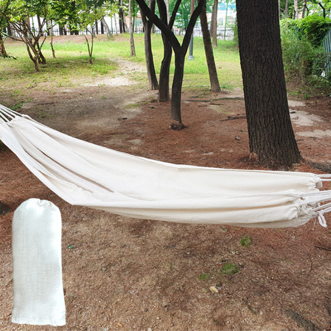 캠핑 해먹 빅사이즈 가방포함 아웃도어 감성캠핑 야외 피크닉 대형해먹 야외해먹 그물침대, 아이보리(200cm X 140cm)