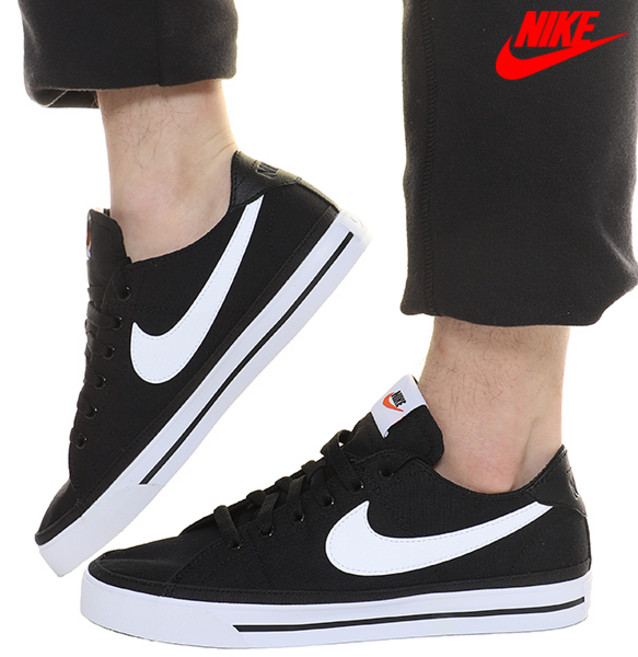 나이키단화 코트화 보드화 코트 레거시 캔버스 검흰