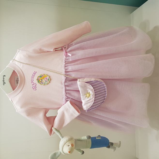 아가방 가을 25 베이비페어 디즈니베이비 머릿결여신 라푼젤 샤방샤방 유아 원피스 귀욤이 가방도 세트 이 원피스 사달라고 조르면 엄마도 못 이겨요! 가을 외출복