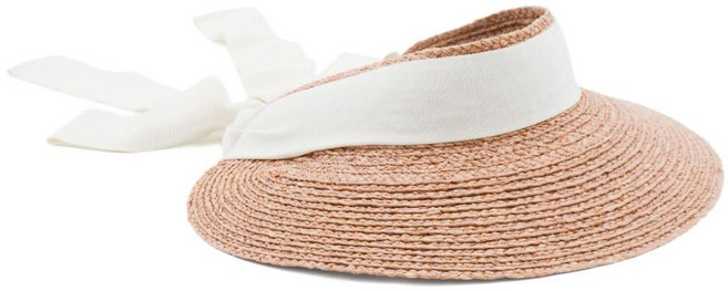 헬렌카민스키 사비나 라피아 리본 선캡 모자