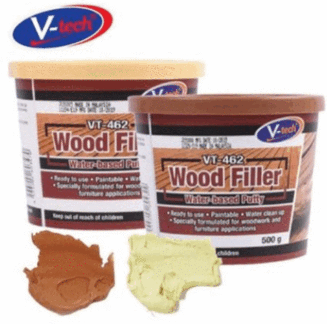 홈빌더엠 브이텍 퍼티 우드필러 마루보수 방문보수 VT-462, 브라운색상, 1개