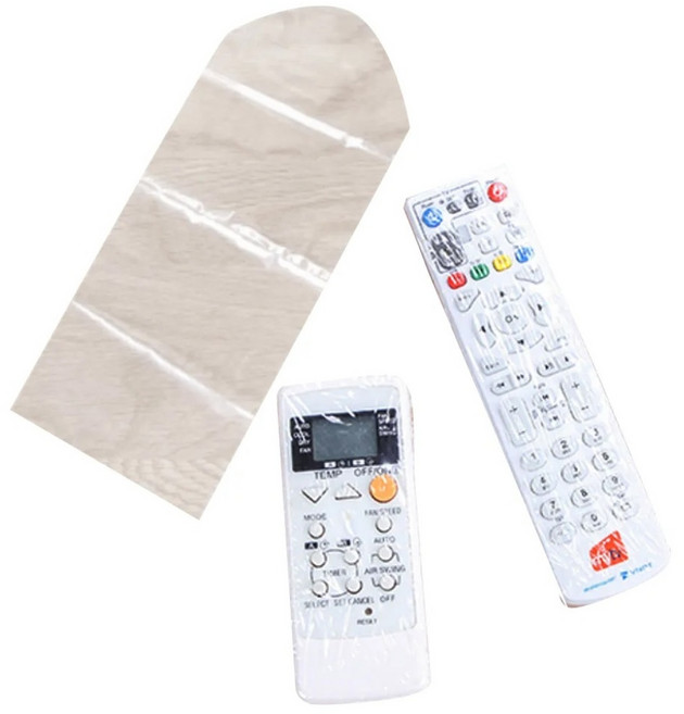 E.City 遙控器專用保護膜 PVC材質 5枚/包, 熱收縮膜 透明