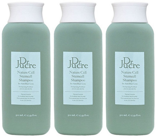 닥터쥬크르 네이처셀 스템셀 줄기세포배양액 샴푸+70ml+브러쉬 500ml 3개
