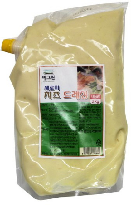 예그린 새로미치즈드레싱, 2kg, 1개