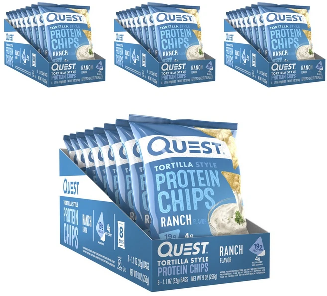 퀘스트뉴트리션 프로틴 칩 토르티야 스타일, 32g, 32개 - 쿠팡