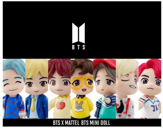 방탄소년단 피규어 BTS 미니 피규어 6종 세트 컬렉션 장식용 아트토이, 1개
