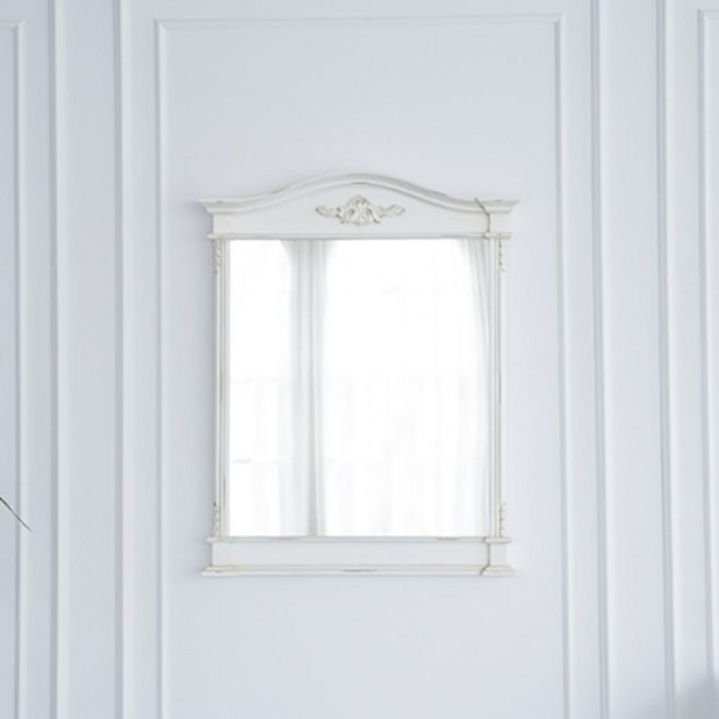 피어젠가구 벨라 프렌치 엔틱 거울 화이트