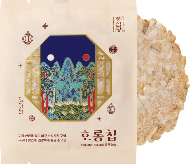 풍심당 호롱칩 현미 귀리 곤약 누룽지칩, 10g, 20개