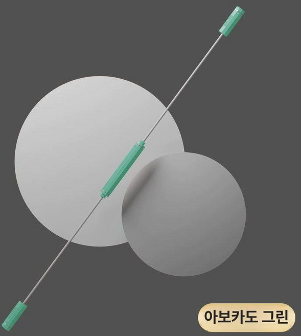 짐스틱 플렉스바 진동바 탄력봉 진동운동 운동기구 다이어트운동, 아보카도 그린 160g, 기본 모델명/품번