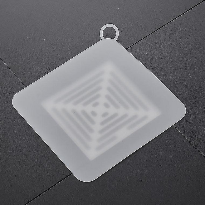 욕실 하수구 벌레 방지 냄새 차단 실리콘 덮개 3p 세트, 반투명